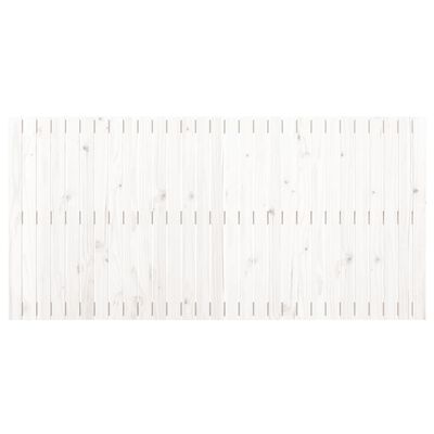 vidaXL seinale kinnitatav voodipeats, valge, 185x3x90 cm, männipuit