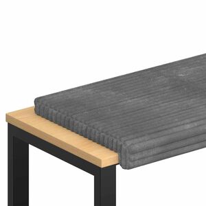 vidaXL Pingipadja Pl&uuml;&uuml;&scaron;ist korduroy Helehall S&uuml;gavus 35 cm