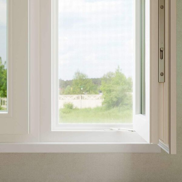 vidaXL Putukavõrk Valge 100 x 1000 cm Teras