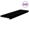 vidaXL trepiastmed 20 tk, pruunmust, 80x25x2 cm, tammepuit