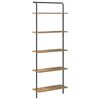 vidaXL Raamatukapp 5 tasandit 60 x 24 x 168 cm Tehispuit K&auml;sit&ouml;&ouml;puu