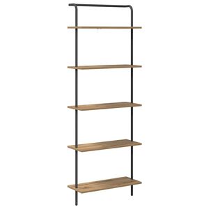 vidaXL Raamatukapp 5 tasandit 60 x 24 x 168 cm Tehispuit K&auml;sit&ouml;&ouml;puu