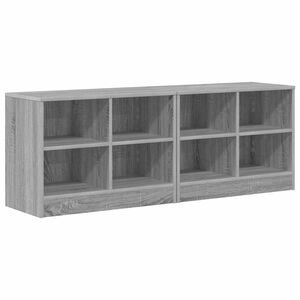 vidaXL Voodikapp riiuliga 2 pcs Hall Sonoma 66 x 33 x 48 cm Tehispuit