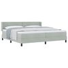 vidaXL Karbi vedrumadrats peaga Helehall 200 x 200 cm Samet