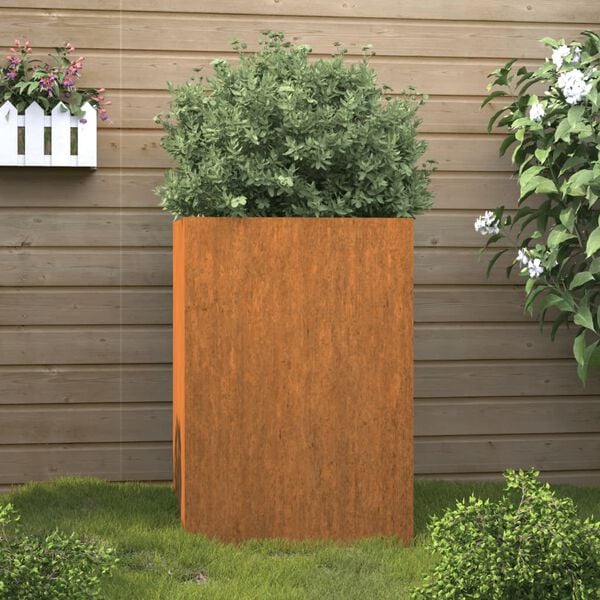 vidaXL taimekast, 52x48x75 cm, Corten teras