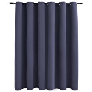 vidaXL pimendav kardin metallr&otilde;ngastega, antratsiit, 290 x 245 cm