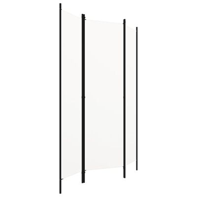 vidaXL 3 paneeliga ruumijagaja, valge, 150 x 180 cm