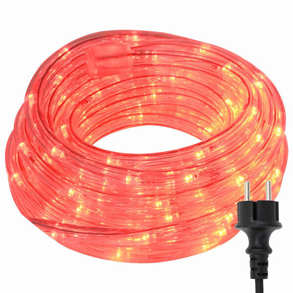 vidaXL Köögi valgus koos 120 LED-iga Punane 5 m PVC