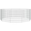 vidaXL loomade aedik 10 paneeli 54x60 cm tsingitud raud