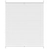Plisseekardin 100 x 100 cm valge
