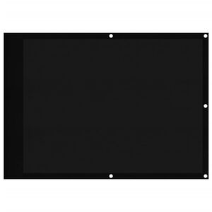 vidaXL r&otilde;dusirm, must, 75x700 cm, 100% pol&uuml;ester oxford