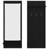 vidaXL Seinale kinnitatav riidepuu Must tamm 70 x 10 x 90 cm Tehispuit