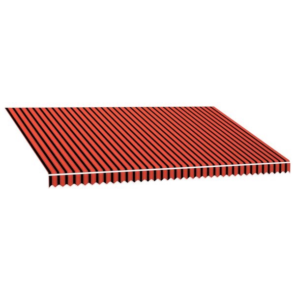 vidaXL varikatuse riie, oranž ja pruun, 5 x 3 m