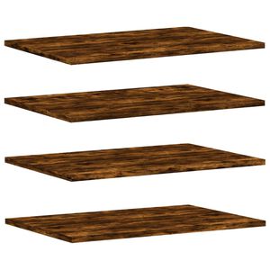 vidaXL seinariiulid 4 tk, suitsutatud tamm, 60x40x1,5 cm, tehispuit