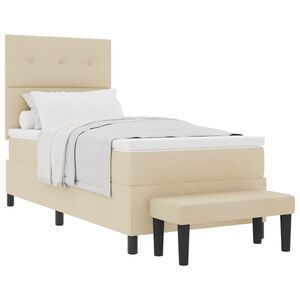 vidaXL Karbi vedrumadrats peaga cream 100 x 200 cm kangas