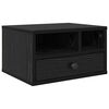 vidaXL Printeri alus Must tamm 40 x 32 x 24 cm Tehispuit
