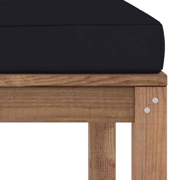 vidaXL aia jalapink musta padjaga