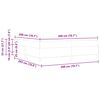 vidaXL Voodi raam madratsiga Tumehall 200 x 200 cm kangas