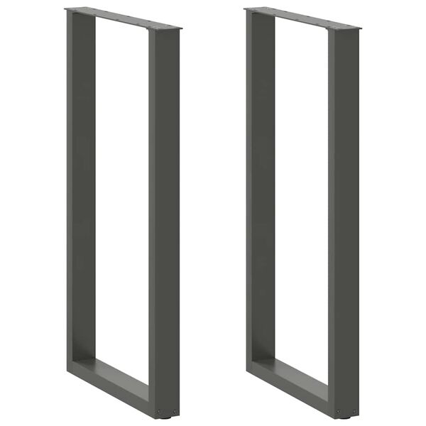 vidaXL baarilaua jalad U-kujulised 2 tk, antratsiithall, 60 x (110-111) cm, teras