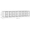 vidaXL koeraaedik katusega, teras, 19,36 m²
