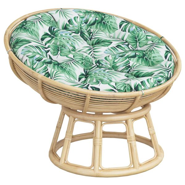 vidaXL &uuml;mmargune istmepadi, lehemuster, &Oslash;100 x 11 cm, oxford kangas