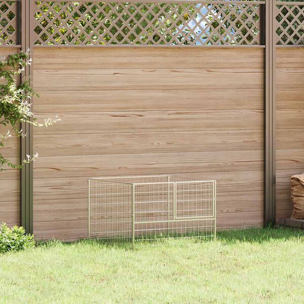 vidaXL koeraaedik, h&otilde;bedane, 100 x 100 x 70 cm, teras