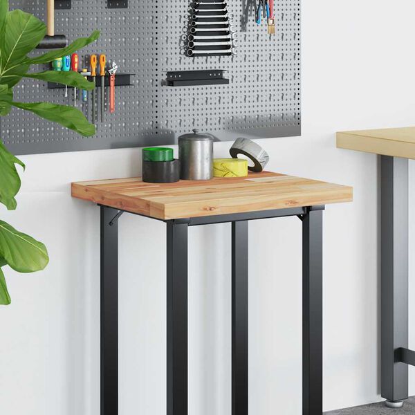 vidaXL kirjutuslaua plaat, 60x50x4 cm, õliviimistlusega akaatsiapuit