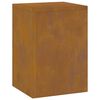 vidaXL Taimede alus 2 pcs Rooste 24 x 24 x 35 cm Kulunud teras