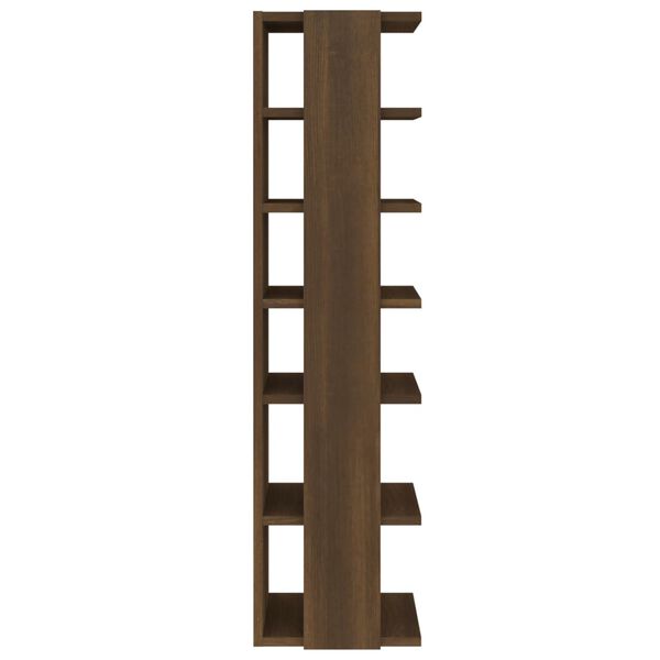 vidaXL kingariiul, pruun tamm, 27,5x27x102 cm, tehispuit