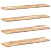 vidaXL ujuvad riiulid 4 tk 80 x 20 x 2 cm t&ouml;&ouml;tlemata t&auml;ispuidust akaatsia