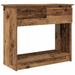 vidaXL konsoollaud sahtlitega, vana puit, 85,5x38,5x74,5 cm