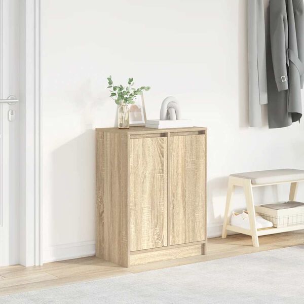 vidaXL kingakapp, Sonoma tamm, 57x34x76 cm, tehispuit