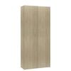 vidaXL kingakapp, Sonoma tamm, 80 x 35,5 x 180 cm, tehispuit