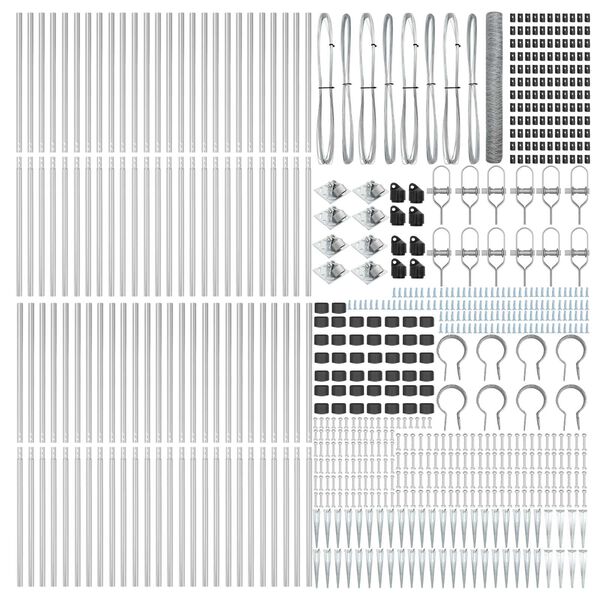 vidaXL Aiapost H&otilde;bedane 100 x 1,2 m (50 mm v&otilde;rk) Teras