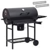 vidaXL T&uuml;nnigrill rataste ja riiulitega 3 tk 115 x 85 x 95 cm Metall