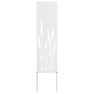 vidaXL Aia privaatsuse kate Valge 32 x 140 cm K&uuml;lmpruun teras