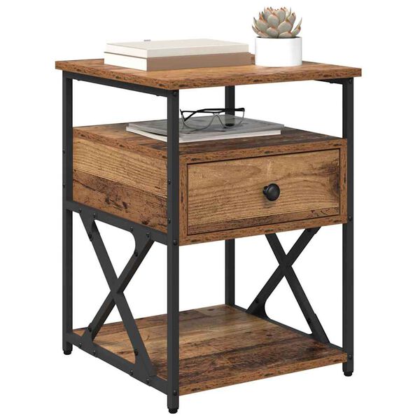 vidaXL &Ouml;&ouml;lambi kapp sahtliga Vana puit 40 x 42 x 55 cm Tehispuit