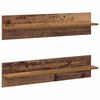 vidaXL Seinariiul riiuliga 2 pcs Vana puit 80 x 11,5 x 18 cm Tehispuit