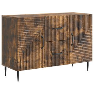 vidaXL K&otilde;ide sahtliga Suitsutatud tamm 89 x 34,5 x 60 cm Tehispuit
