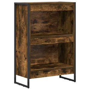 vidaXL Raamaturiiul 60 x 30 x 86,5 cm Tehispuit Suitsu tamm