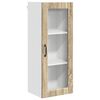 vidaXL Seinaklaasikapp PORTO Sonoma tamm 40 x 31 x 100 cm Tehispuit