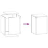 vidaXL Taimede alus 2 pcs Rooste 24 x 24 x 35 cm terase t&uuml;&uuml;p