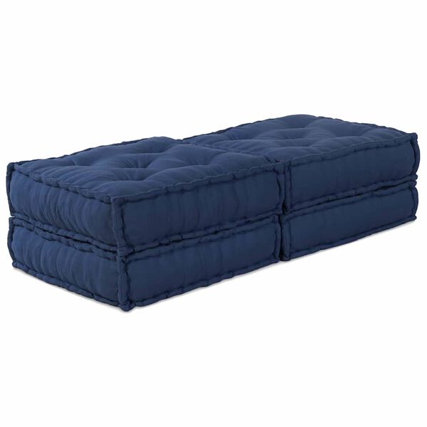 vidaXL Modulaarne diivan 2 pcs Indigo 140 x 70 x 36 cm kangas