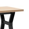 vidaXL kohvilaud, Y-raam, 100 x 50 x 45,5 cm, m&auml;nnipuit ja teras