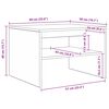 vidaXL Kohvilaud Suitsetatud tamm 60 x 50 x 40 cm Tehispuit