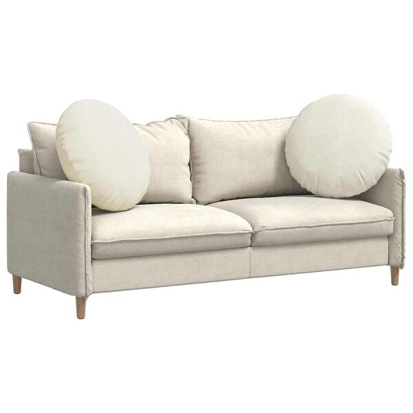 vidaXL Istumispatjad 2 pcs cream &Oslash; 80 x 29 cm Samet