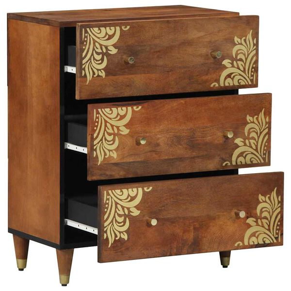 vidaXL Kõide Pruun 60 x 33 x 75 cm Tugev mango puu