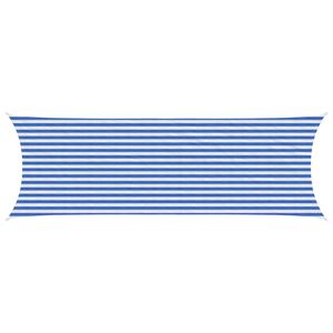 vidaXL P&auml;ikesetelgi sail Sinine ja Valge 2 x 6 m HDPE