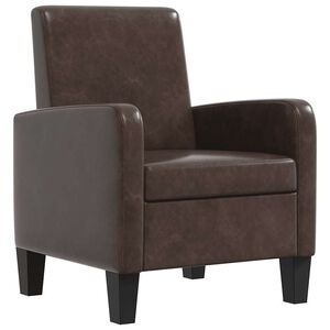 vidaXL tugitool, pruun, kunstnahk