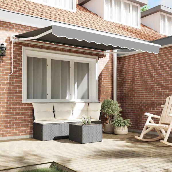 vidaXL Kailastud raam Valge 3,5 x 2 m Pulberkattega teras